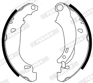 FERODO fékpofakészlet - FSB576 - TothCarparts