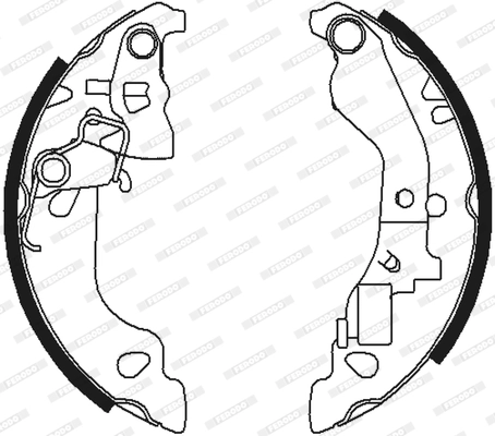 FERODO fékpofakészlet - FSB602 - TothCarparts