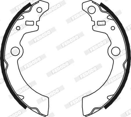 FERODO fékpofakészlet - FSB643 - TothCarparts