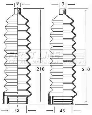 FIRST LINE gumiharang készlet, kormányzás - FSG3105 - TothCarparts