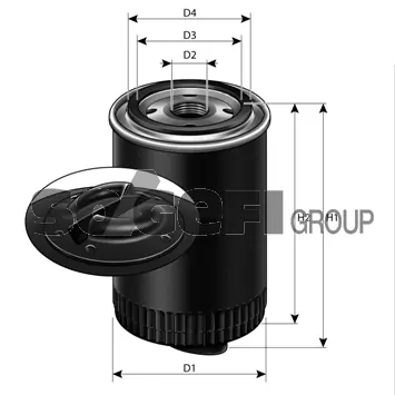 SogefiPro olajszűrő - FT0479/B - TothCarparts