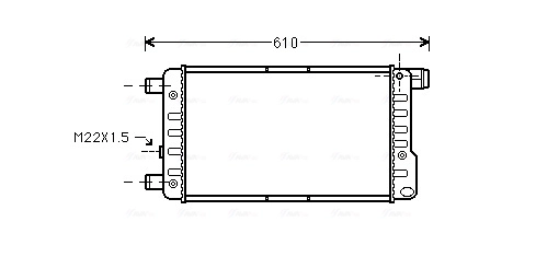 AVA Clever Choice hűtő, motorhűtés - FTA2115 - TothCarparts