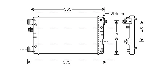 AVA Clever Choice hűtő, motorhűtés - FTA2239 - TothCarparts