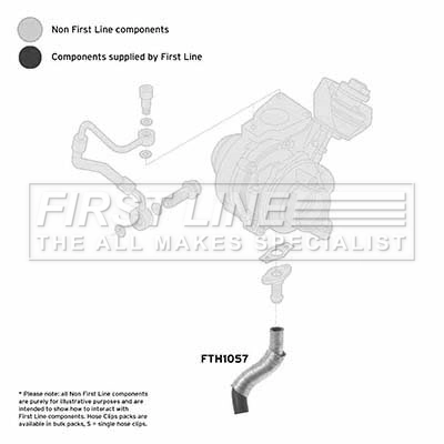 FIRST LINE Töltőlevegő cső - FTH1057 - TothCarparts