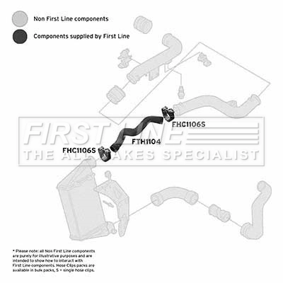 FIRST LINE Töltőlevegő cső - FTH1104 - TothCarparts