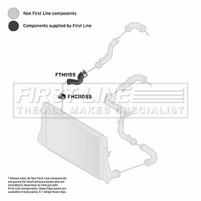 FIRST LINE Töltőlevegő cső - FTH1155 - TothCarparts