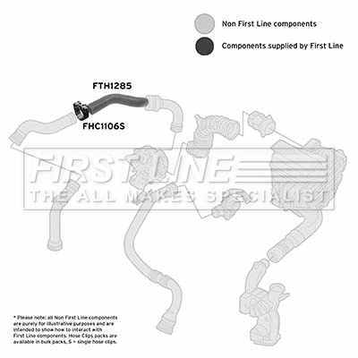 FIRST LINE Töltőlevegő cső - FTH1285 - TothCarparts