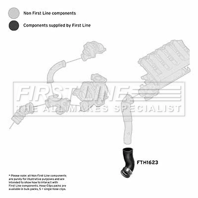 FIRST LINE Töltőlevegő cső - FTH1623 - TothCarparts