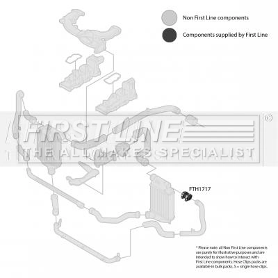 FIRST LINE Töltőlevegő cső - FTH1717 - TothCarparts