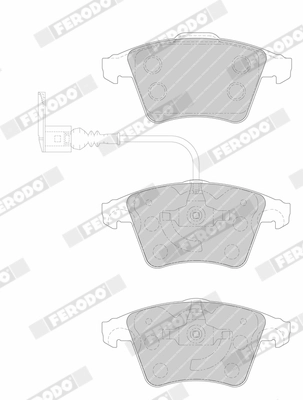 FERODO fékbetétkészlet, tárcsafék - FVR1642 - TothCarparts