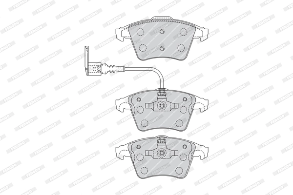 FERODO fékbetétkészlet, tárcsafék - FVR1643 - TothCarparts
