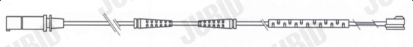 JURID figyelmezető kontaktus, fékbetétkopás - FWI334 - TothCarparts