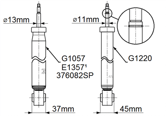 MONROE lengéscsillapító - G1057 - TothCarparts