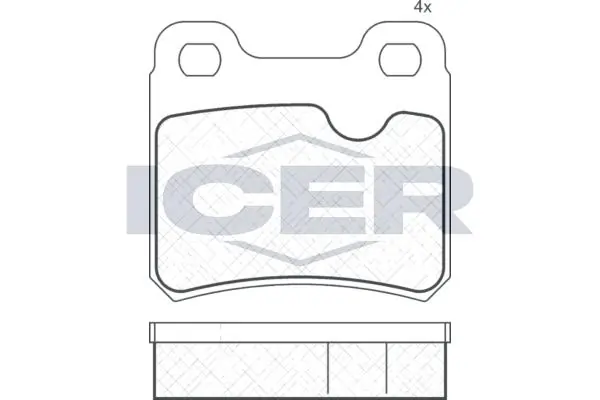 ANDEL fékbetétkészlet, tárcsafék - 180807 - TothCarparts