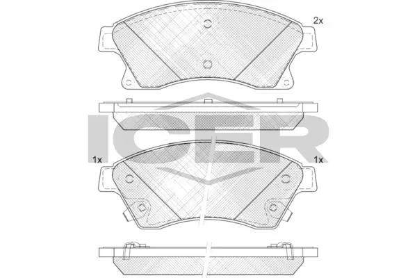 ANDEL fékbetétkészlet, tárcsafék - 181942-202 - TothCarparts