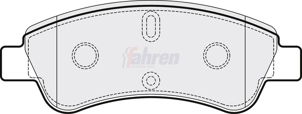 Fahren fékbetétkészlet, tárcsafék - FBP3059 - TothCarparts