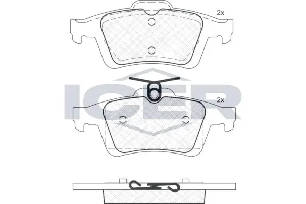 ANDEL fékbetétkészlet, tárcsafék - 181744 - TothCarparts