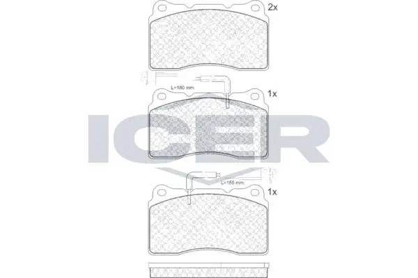 ANDEL fékbetétkészlet, tárcsafék - 181730 - TothCarparts