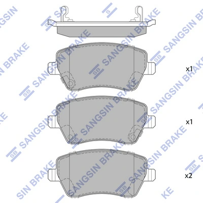 Hi-Q fékbetétkészlet, tárcsafék - SP1564(SD) - TothCarparts