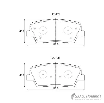 Safeline fékbetétkészlet, tárcsafék - D3798 - TothCarparts