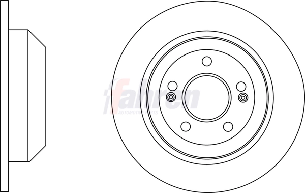 Fahren féktárcsa - FBD6628 - TothCarparts