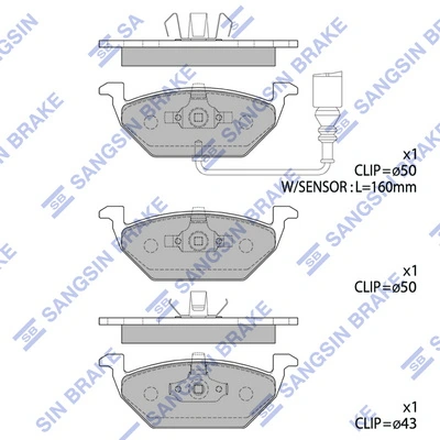 Hi-Q fékbetétkészlet, tárcsafék - SP2025(SD) - TothCarparts