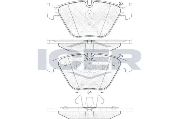 ANDEL fékbetétkészlet, tárcsafék - 181940 - TothCarparts