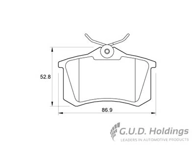 Safeline fékbetétkészlet, tárcsafék - D3758 - TothCarparts
