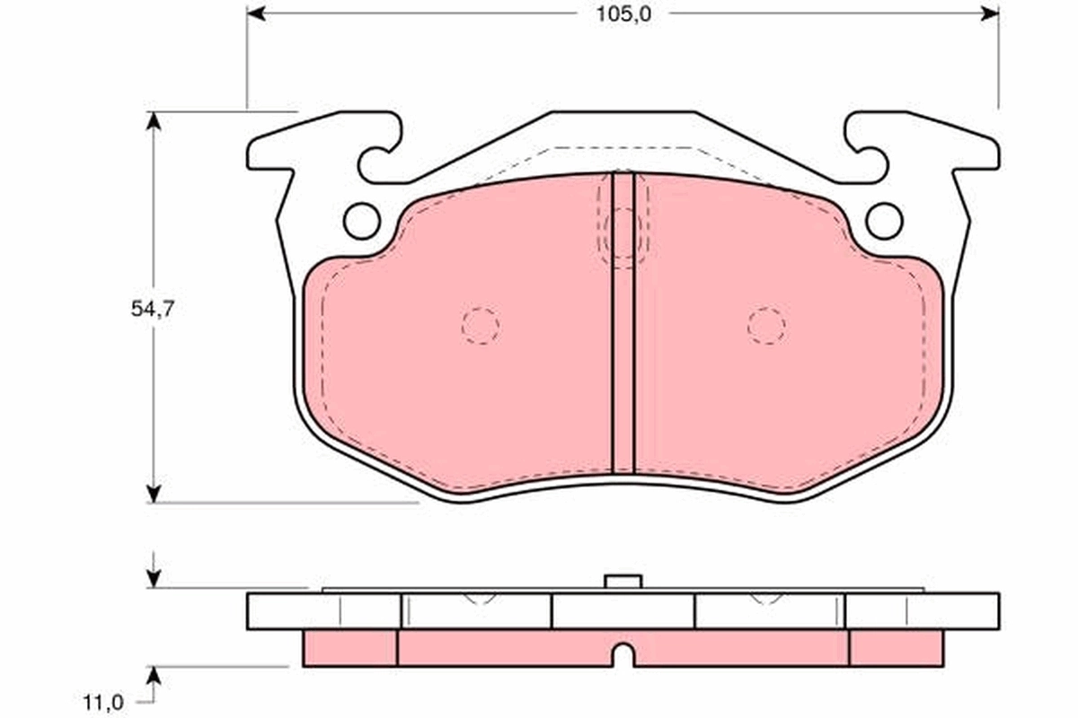 TRW fékbetétkészlet, tárcsafék - GDB1217 - TothCarparts
