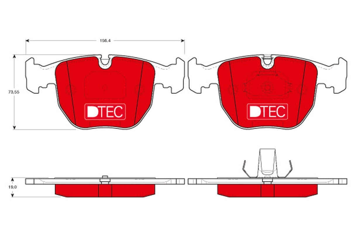 TRW fékbetétkészlet, tárcsafék - GDB1261DTE - TothCarparts