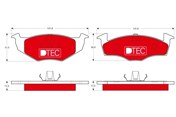 TRW fékbetétkészlet, tárcsafék - GDB1274DTE - TothCarparts