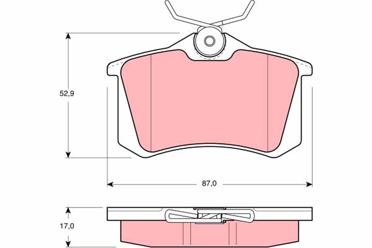 TRW fékbetétkészlet, tárcsafék - GDB1311 - TothCarparts
