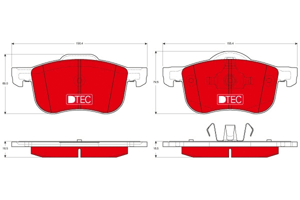 TRW fékbetétkészlet, tárcsafék - GDB1388DTE - TothCarparts