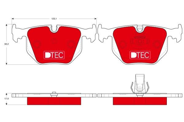 TRW fékbetétkészlet, tárcsafék - GDB1530DTE - TothCarparts