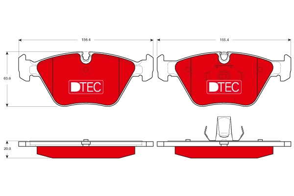 TRW fékbetétkészlet, tárcsafék - GDB1531DTE - TothCarparts