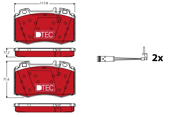 TRW fékbetétkészlet, tárcsafék - GDB1543DTE - TothCarparts