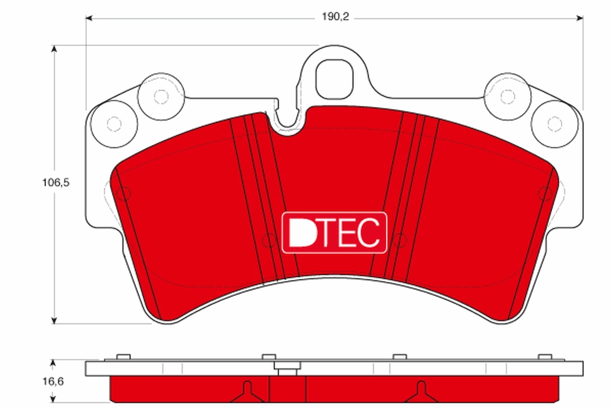 TRW fékbetétkészlet, tárcsafék - GDB1548DTE - TothCarparts