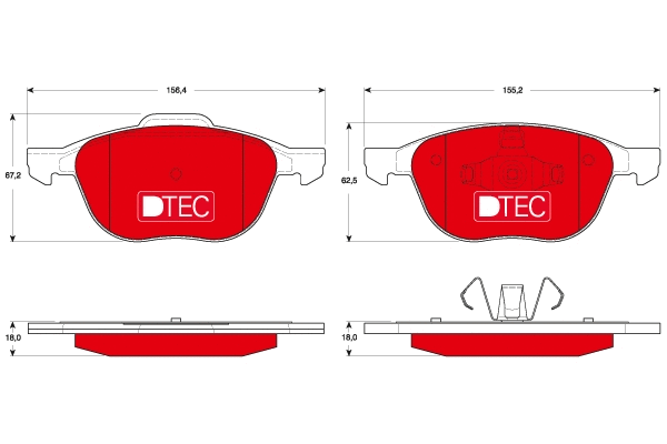 TRW fékbetétkészlet, tárcsafék - GDB1583DTE - TothCarparts