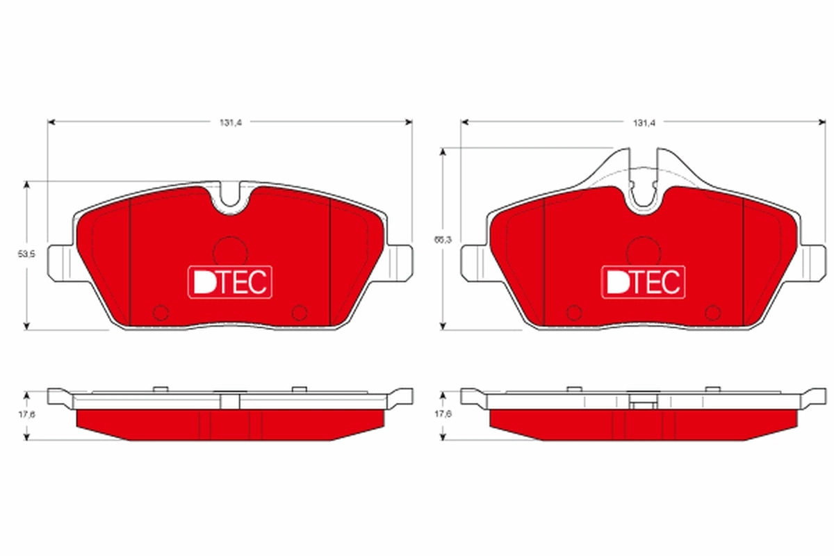 TRW fékbetétkészlet, tárcsafék - GDB1611DTE - TothCarparts