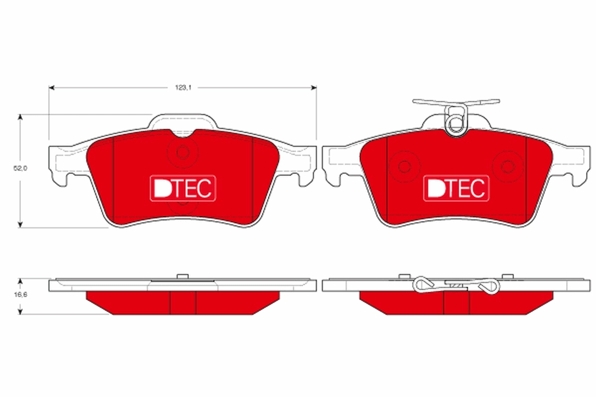 TRW fékbetétkészlet, tárcsafék - GDB1621DTE - TothCarparts
