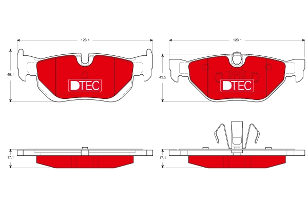 TRW fékbetétkészlet, tárcsafék - GDB1626DTE - TothCarparts