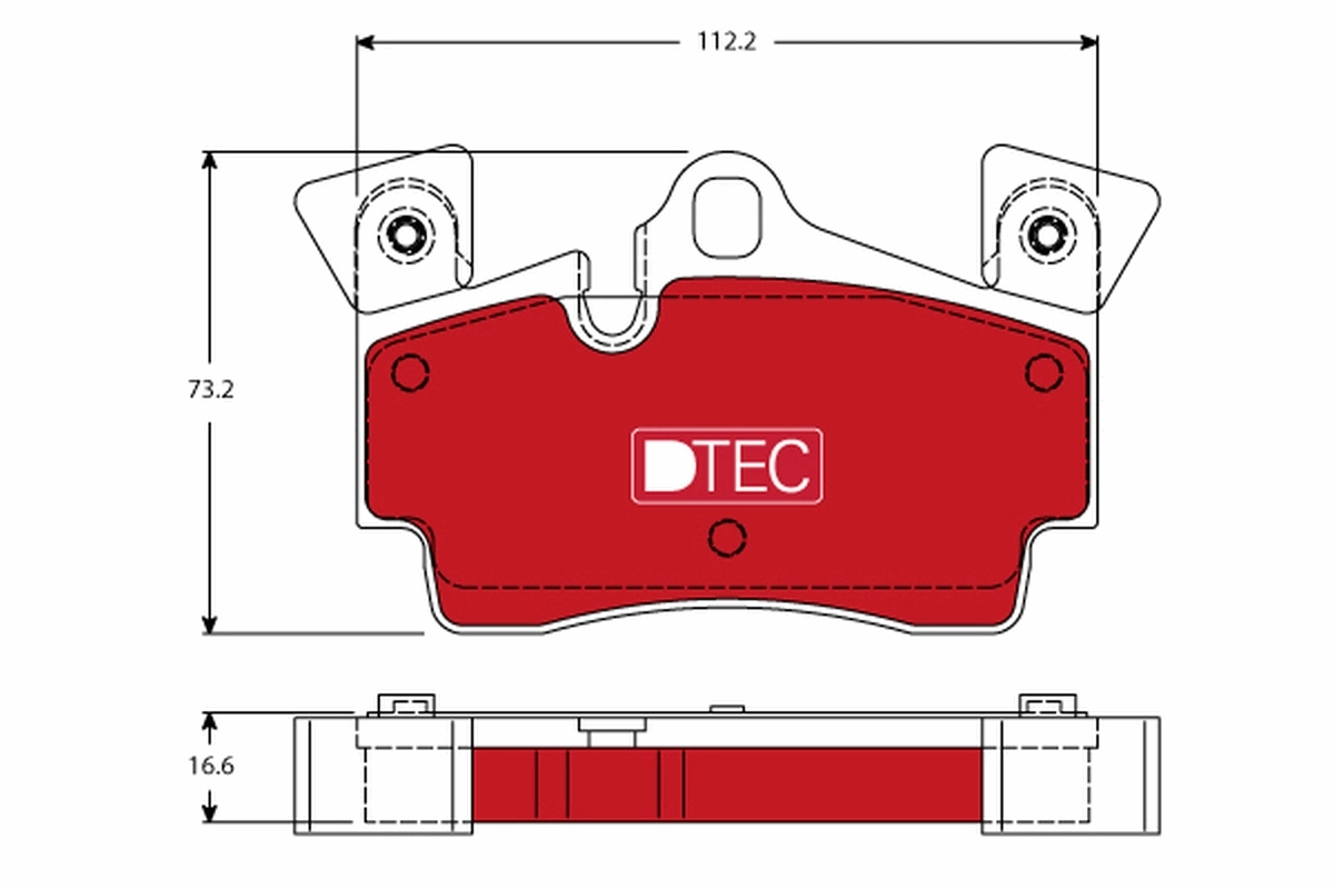 TRW fékbetétkészlet, tárcsafék - GDB1652DTE - TothCarparts
