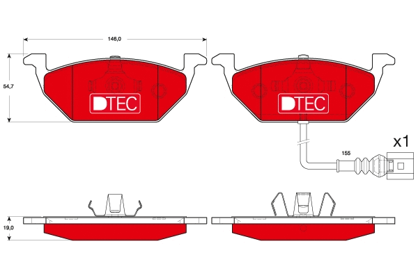 TRW fékbetétkészlet, tárcsafék - GDB1658DTE - TothCarparts