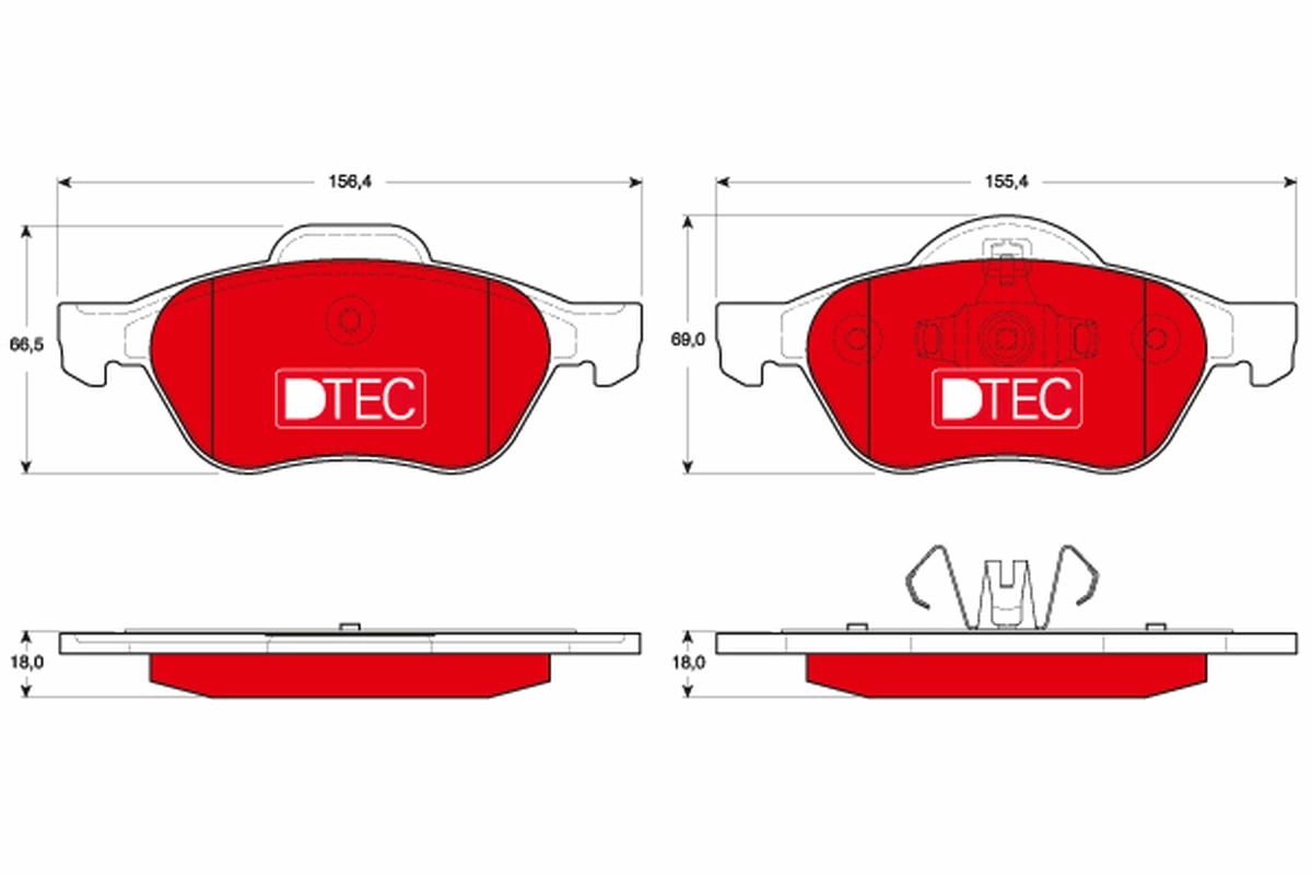 TRW fékbetétkészlet, tárcsafék - GDB1687DTE - TothCarparts