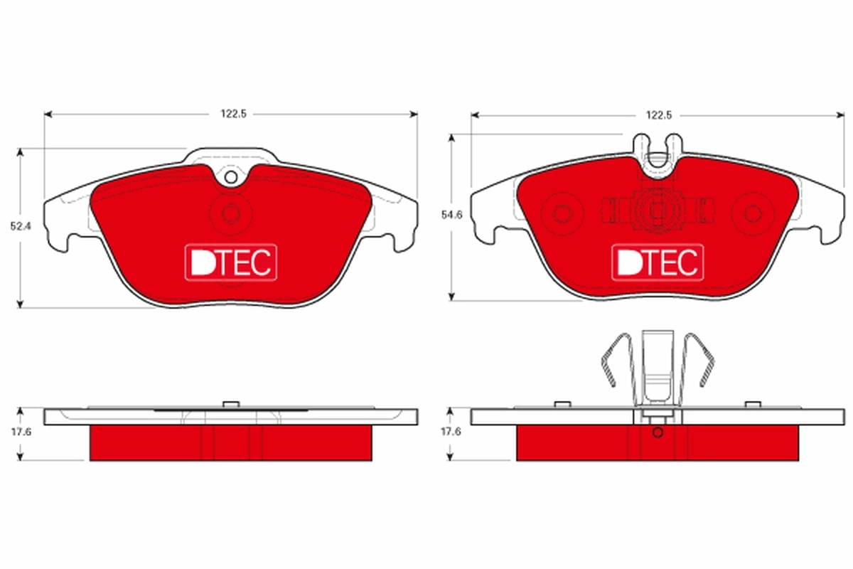 TRW fékbetétkészlet, tárcsafék - GDB1738DTE - TothCarparts