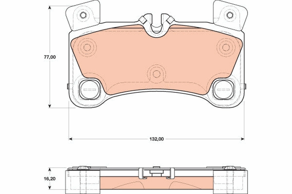 TRW fékbetétkészlet, tárcsafék - GDB1775 - TothCarparts