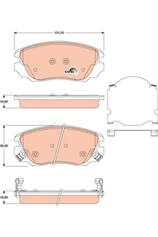 TRW fékbetétkészlet, tárcsafék - GDB1782 - TothCarparts