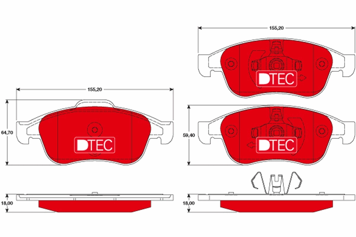 TRW fékbetétkészlet, tárcsafék - GDB1789DTE - TothCarparts