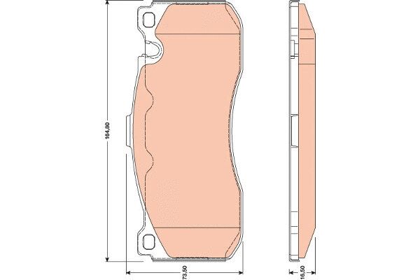 TRW fékbetétkészlet, tárcsafék - GDB1802 - TothCarparts