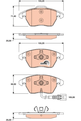 TRW fékbetétkészlet, tárcsafék - GDB1807 - TothCarparts